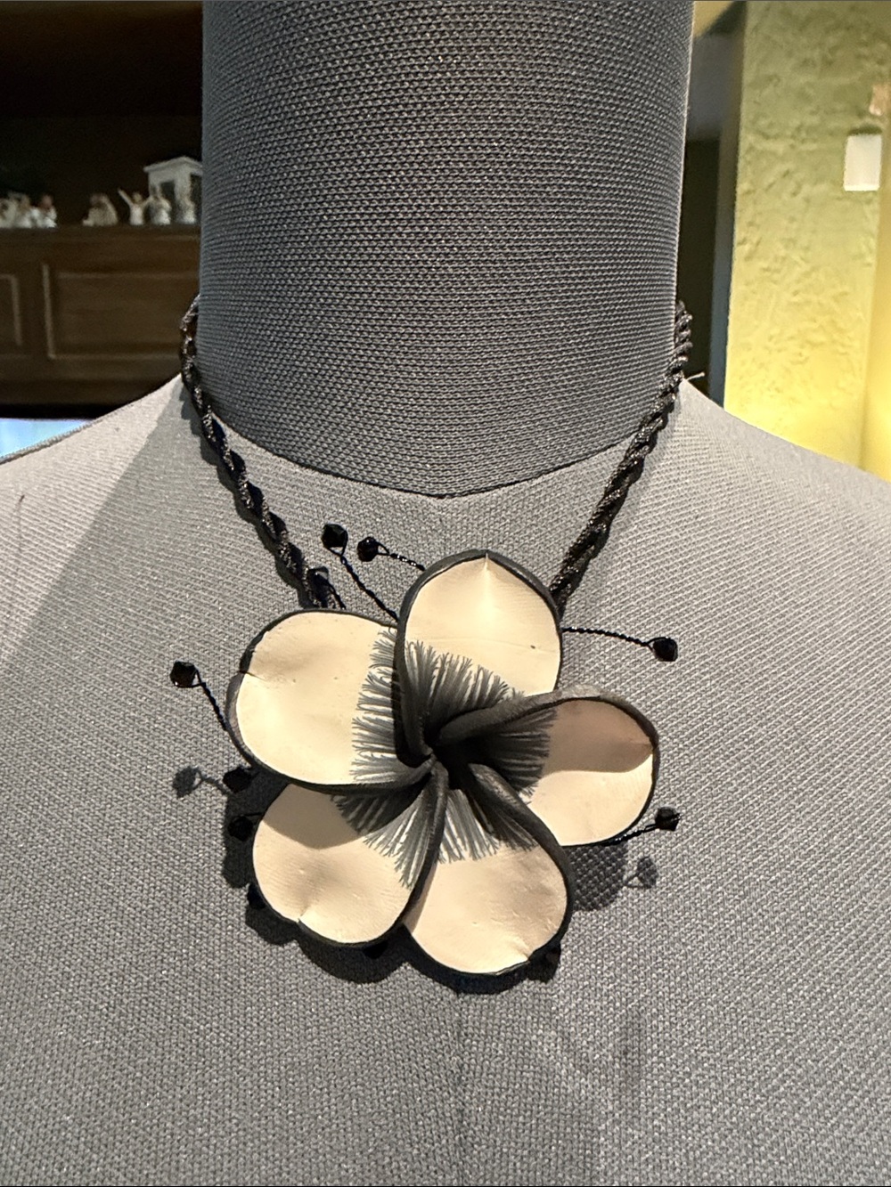 Beautiful Polymer Clay Flower Necklace